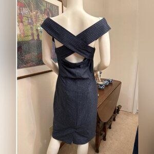 Tahari Arthur S. Levine Navy Sheath Dress | Size 6